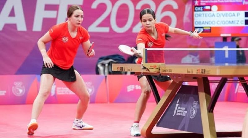Camila Obando y Cristina Gómez Campeonas en dobles del Tenis de Mesa